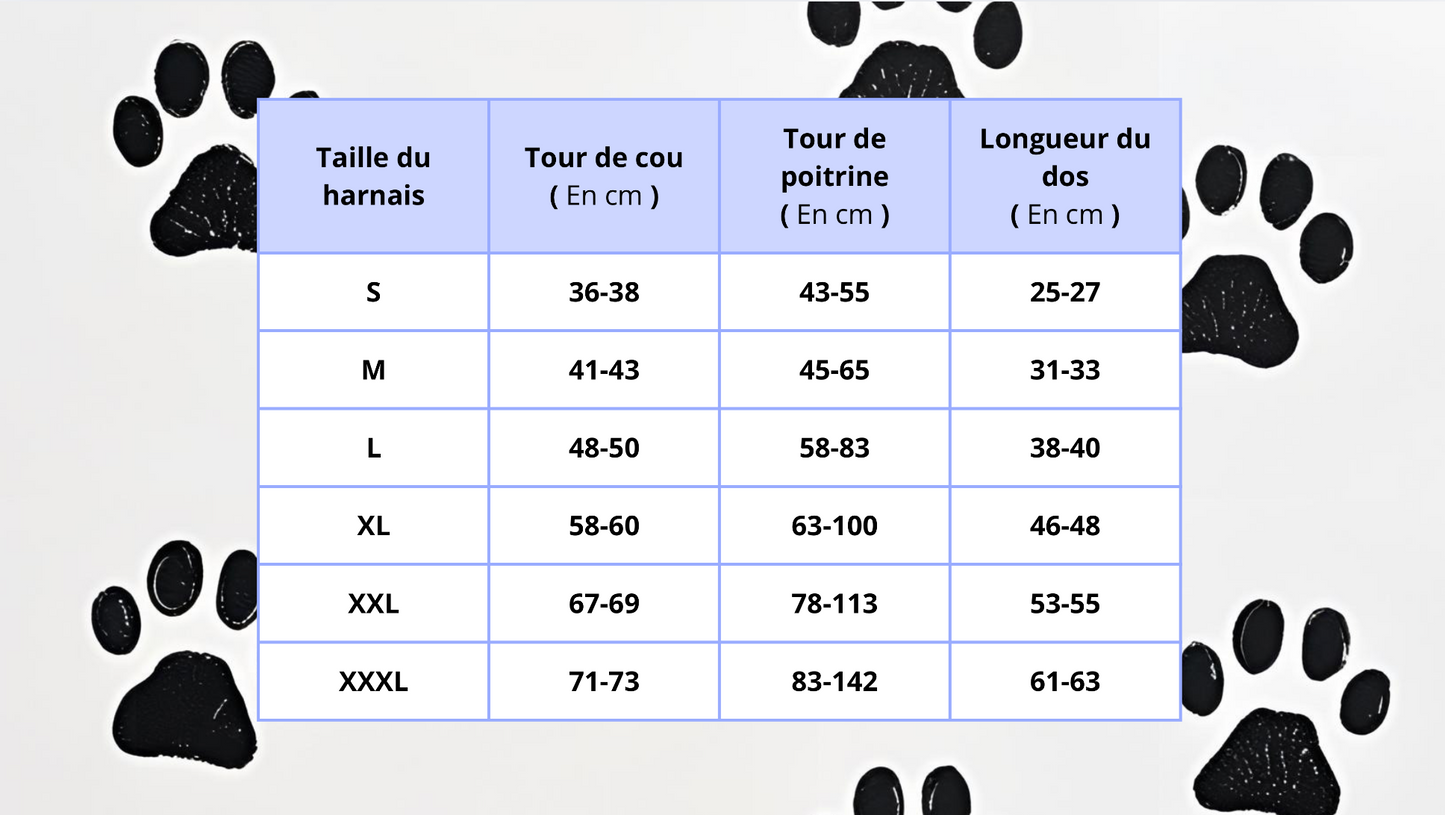 Harnais rafraichissants pour chien